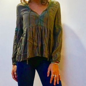 Olive blouse